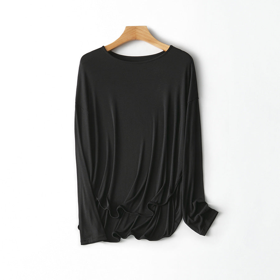 Femme Entspannter Schnitt Langarmshirt Heidi-Mode