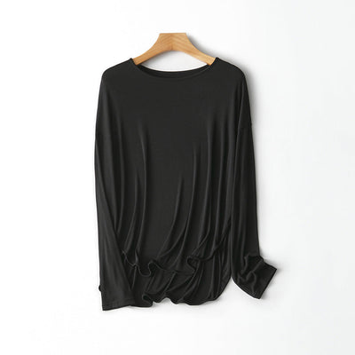 Femme Entspannter Schnitt Langarmshirt Heidi-Mode