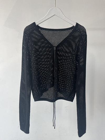 Femme Leichtgewicht Offen Strickjacke Heidi-Mode