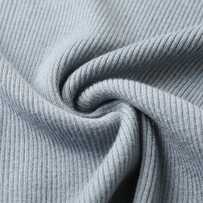 Femme Leichtes Ripp kurzärmeliges Oberteil Heidi-Mode