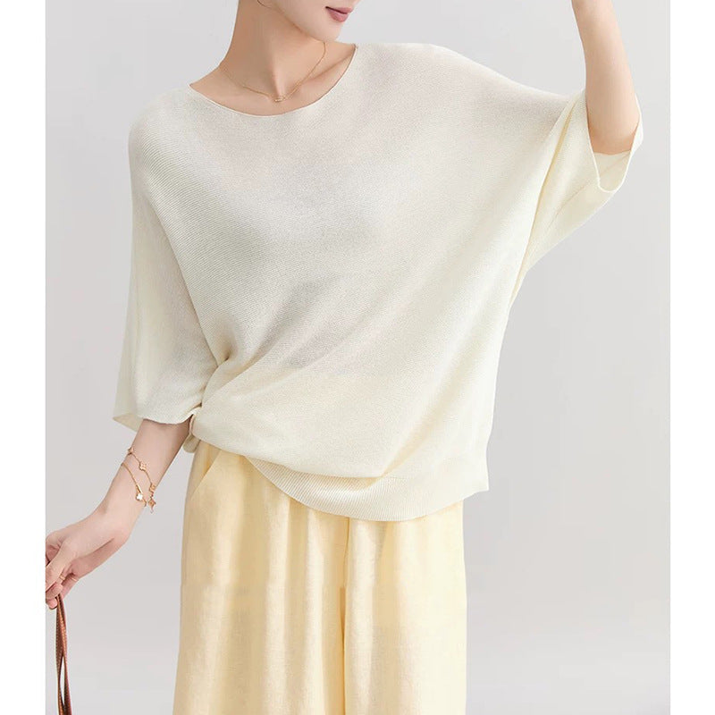 Femme Übergroße Leichte Strickoberteile Heidi-Mode