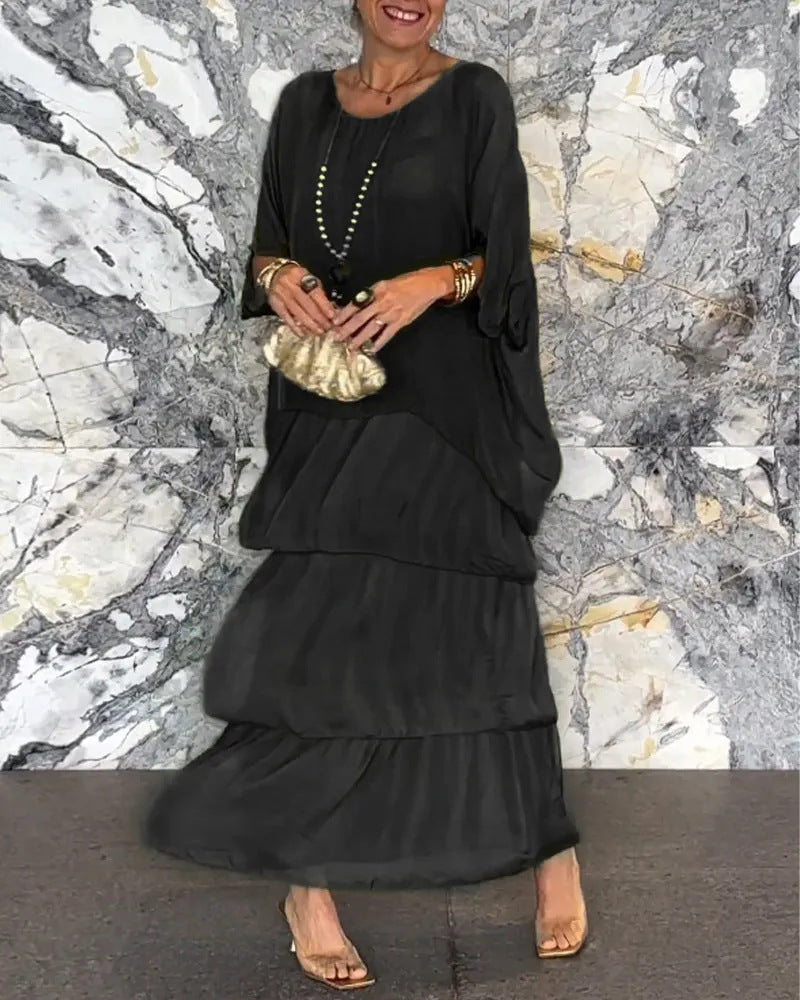Delia® | Marianne Langes handgefertigtes Lagenkleid