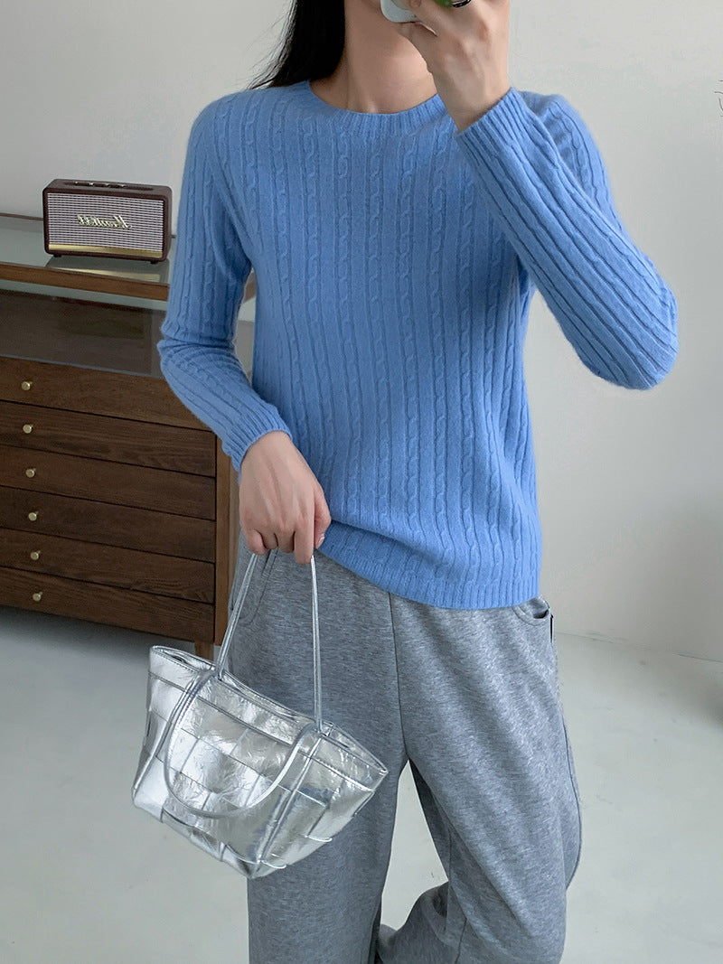 Damen Rippstrickpullover Heidi-Mode