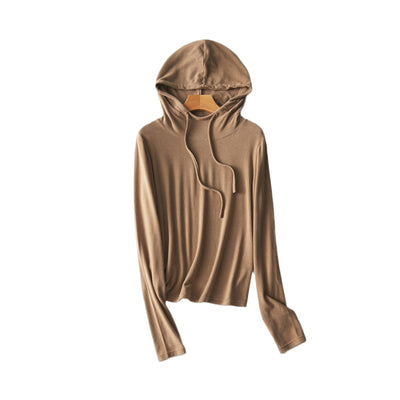 Femme Leichtgewicht Langarm Hoodie Heidi-Mode