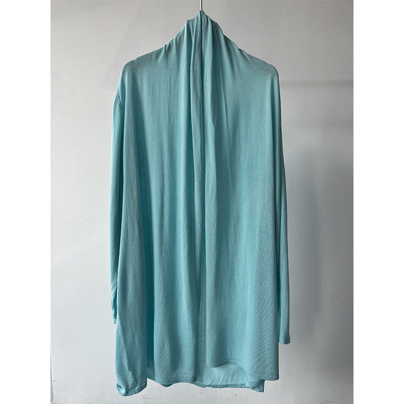 Femme Leichte Offene Vorder- Drapiert Cardigan Heidi-Mode