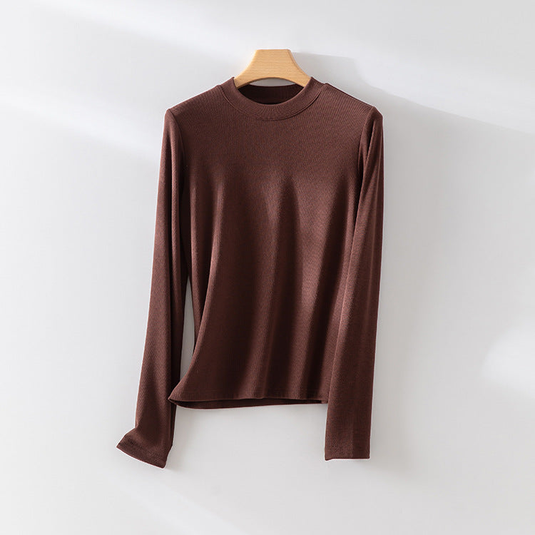 Femme Langarm Minimalistisches Top Heidi-Mode