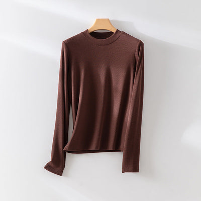 Femme Langarm Minimalistisches Top Heidi-Mode