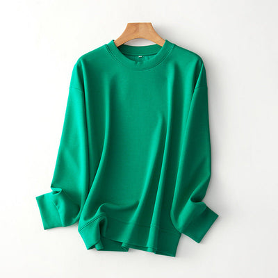 Femme Relaxed Fit Langarm-Pullover Sweatshirt Heidi-Mode