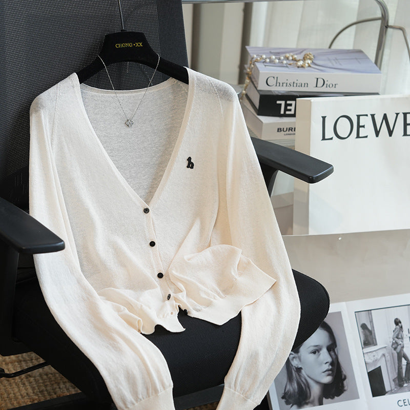Femme Relaxed Fit V-Ausschnitt Cardigan Heidi-Mode