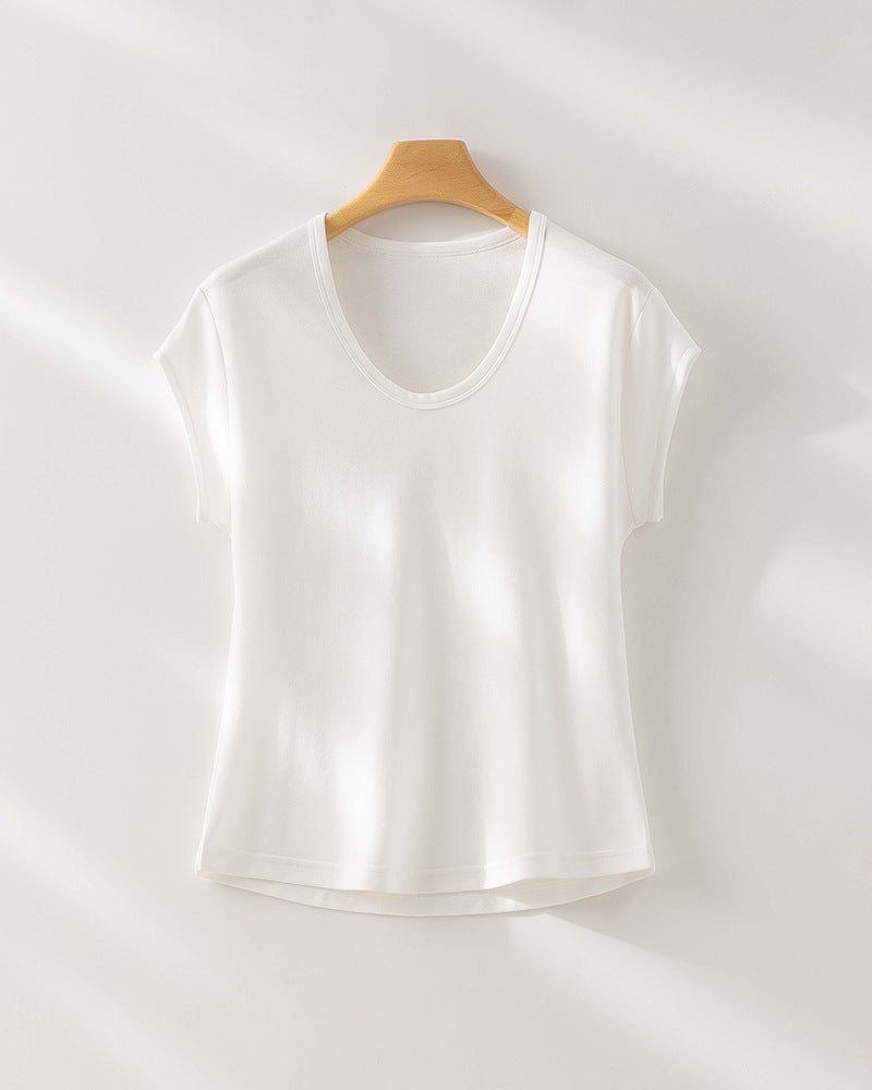 Femme Relaxed Fit V-Ausschnitt T-Shirt Heidi-Mode