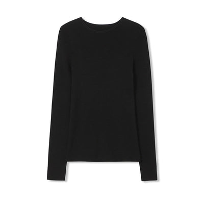 Femme Leichtgewicht Langarm Essentials Top Heidi-Mode