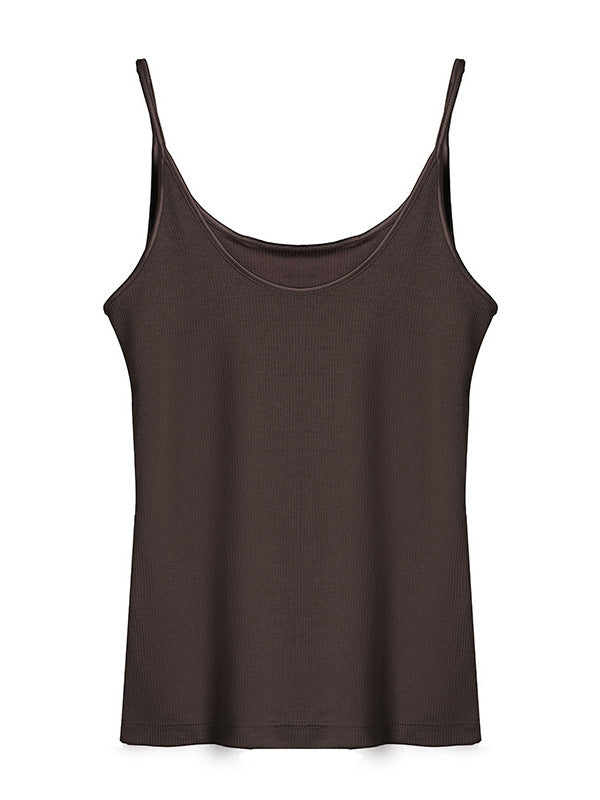 Femme Leichtes Ripp-Camisole-Top Heidi-Mode