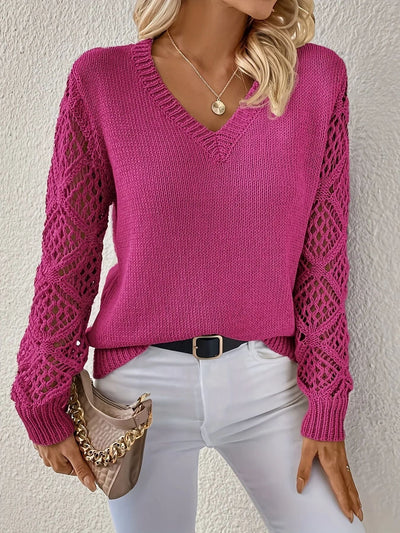 Elizabeth | Weicher V-Ausschnitt Pullover