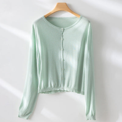 Femme Leichtgewicht Button-Up Cardigan Heidi-Mode
