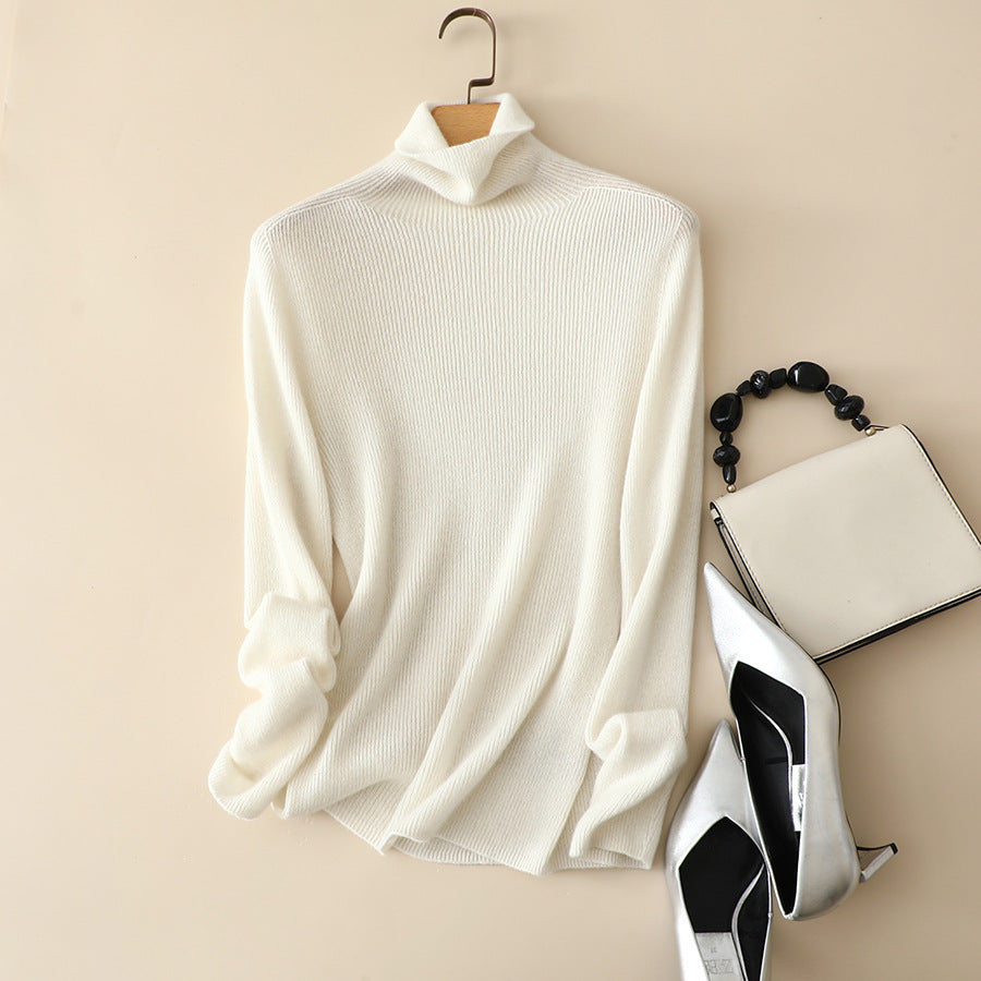 Femme Leichtgewicht Ripp-Wollpullover Heidi-Mode