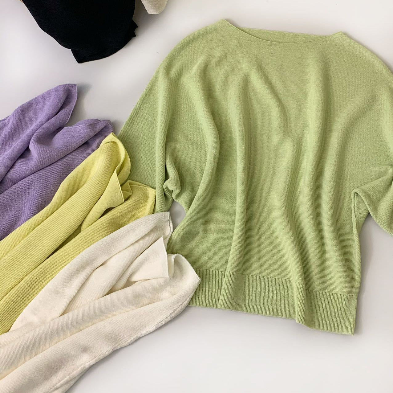 Femme Übergroße Leichte Strickoberteile Heidi-Mode