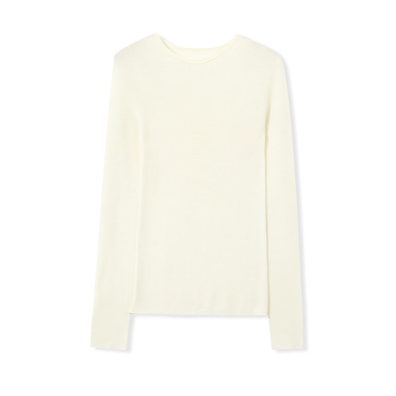 Femme Leichtgewicht Langarm Essentials Top Heidi-Mode