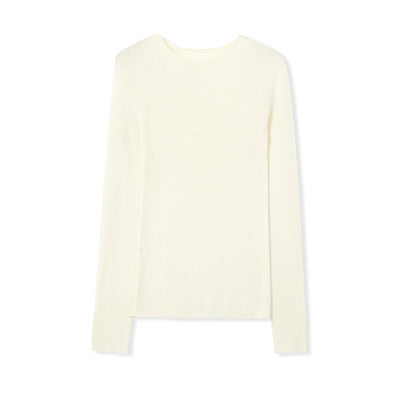 Femme Leichtgewicht Langarm Essentials Top Heidi-Mode