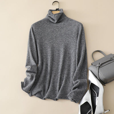 Femme Luxuriöser Weicher Rollkragenpullover Heidi-Mode