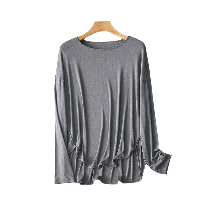 Femme Entspannter Schnitt Langarmshirt Heidi-Mode