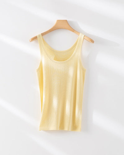 Femme Leichtgewicht Texturiertes Tanktop Heidi-Mode