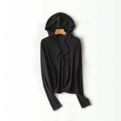 Femme Leichtgewicht Langarm Hoodie Heidi-Mode