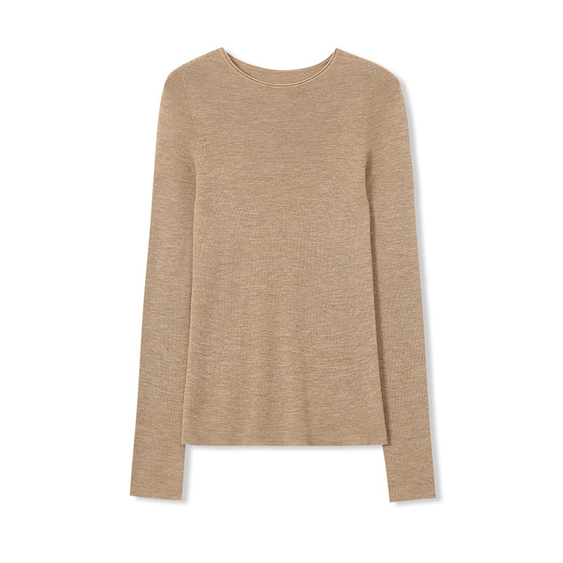 Femme Leichtgewicht Langarm Essentials Top Heidi-Mode