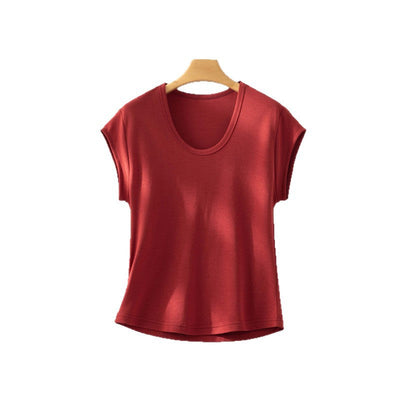 Femme Relaxed Fit V-Ausschnitt T-Shirt Heidi-Mode