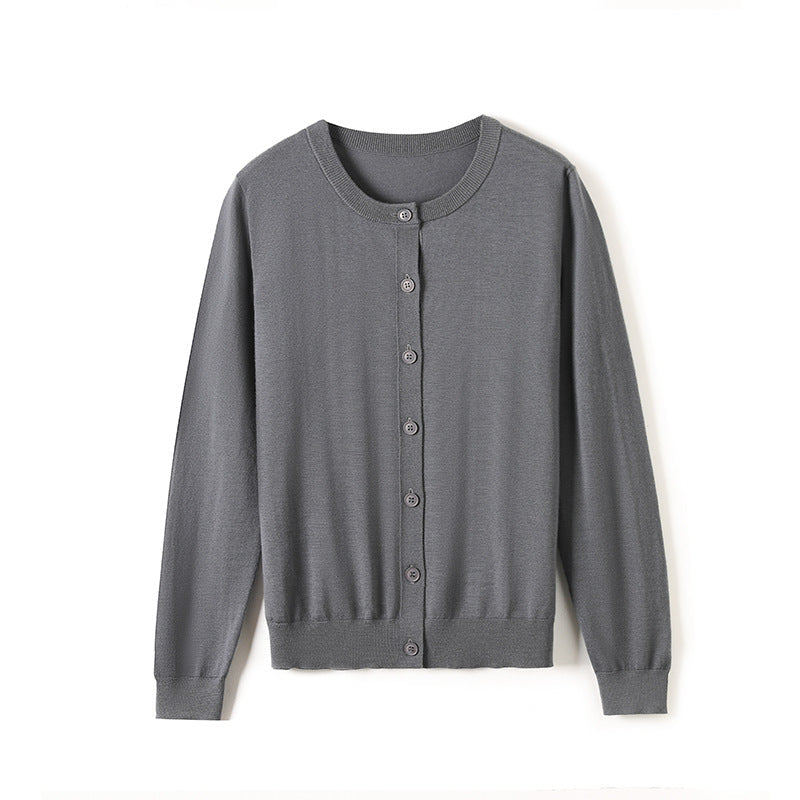 Femme Leichtgewicht Button-Up Cardigan Heidi-Mode 1747971681
