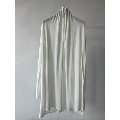 Femme Leichte Offene Vorder- Drapiert Cardigan Heidi-Mode
