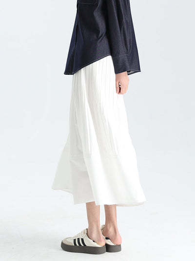 Femme Falten Maxi Rock Heidi-Mode