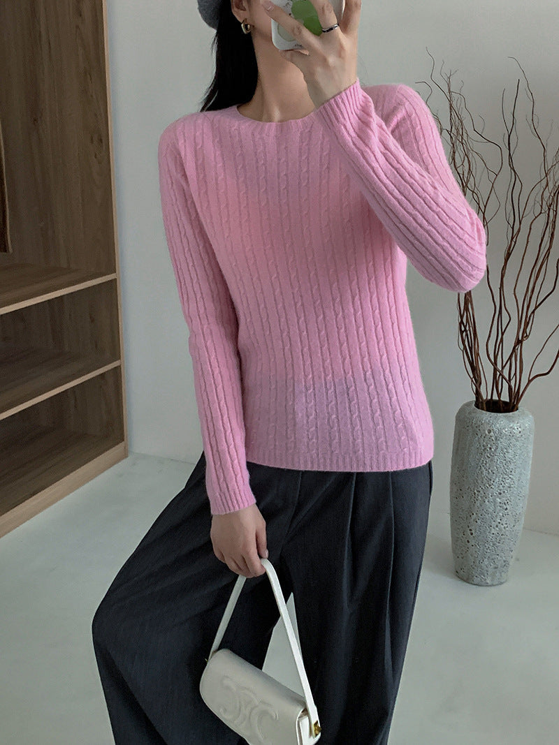 Damen Rippstrickpullover Heidi-Mode