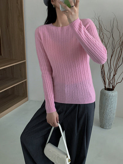 Damen Rippstrickpullover Heidi-Mode