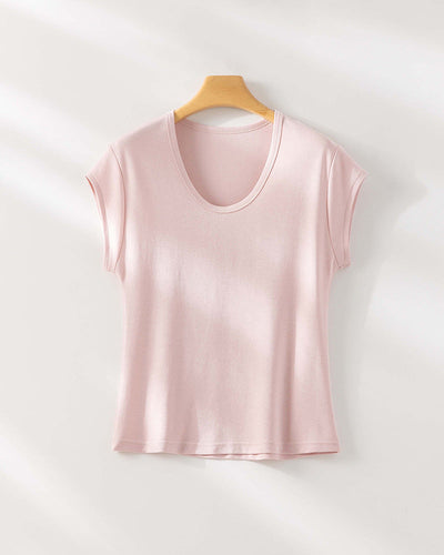 Femme Relaxed Fit V-Ausschnitt T-Shirt Heidi-Mode