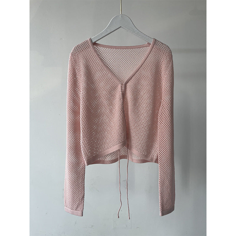 Femme Leichtgewicht Offen Strickjacke Heidi-Mode