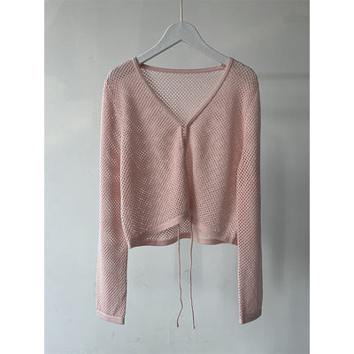 Femme Leichtgewicht Offen Strickjacke Heidi-Mode