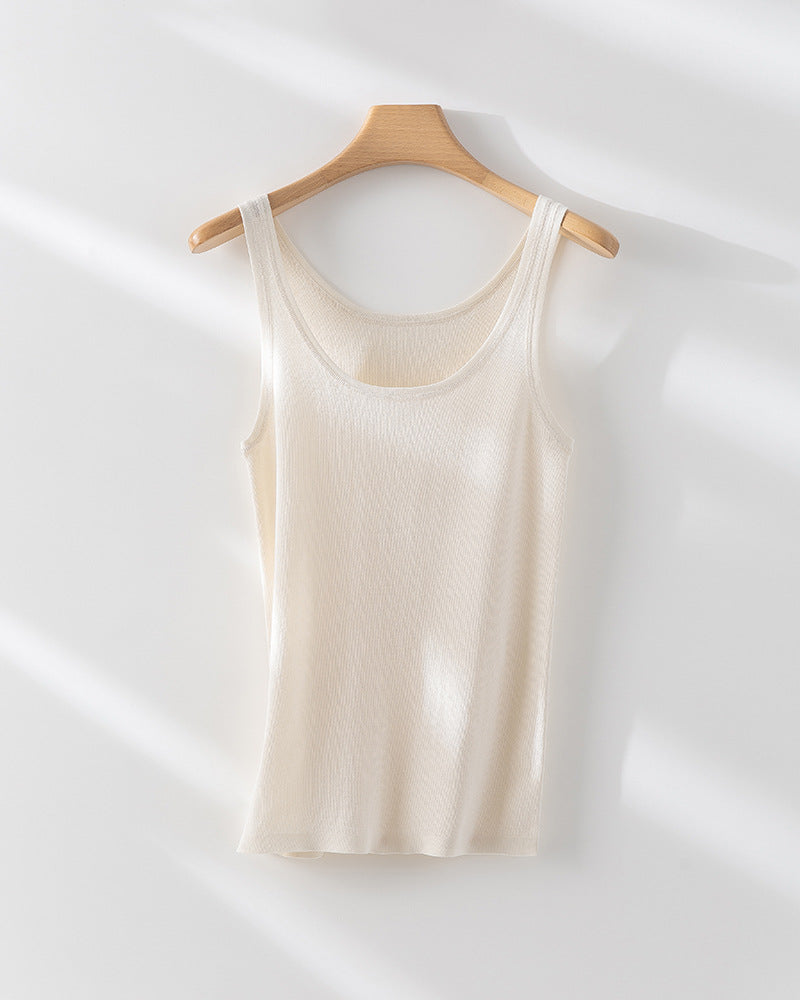 Femme Leichtgewicht Texturiertes Tanktop Heidi-Mode