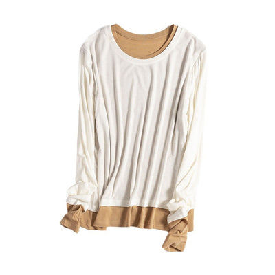 Femme Schicht Langarm-T-Shirt Heidi-Mode