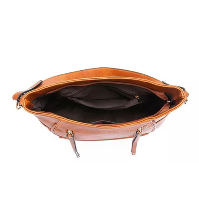 Hobo-Tasche aus Kunstleder | Geräumiges Design | Stilvolle Details
