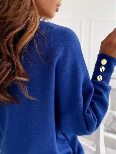 Eleganter Pullover mit V-Ausschnitt für Damen