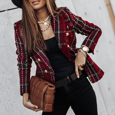 Eleganter Tweed-Blazer | Doppelreihig | Zeitlose Raffinesse