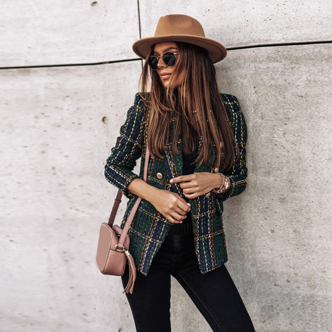 Eleganter Tweed-Blazer | Doppelreihig | Zeitlose Raffinesse