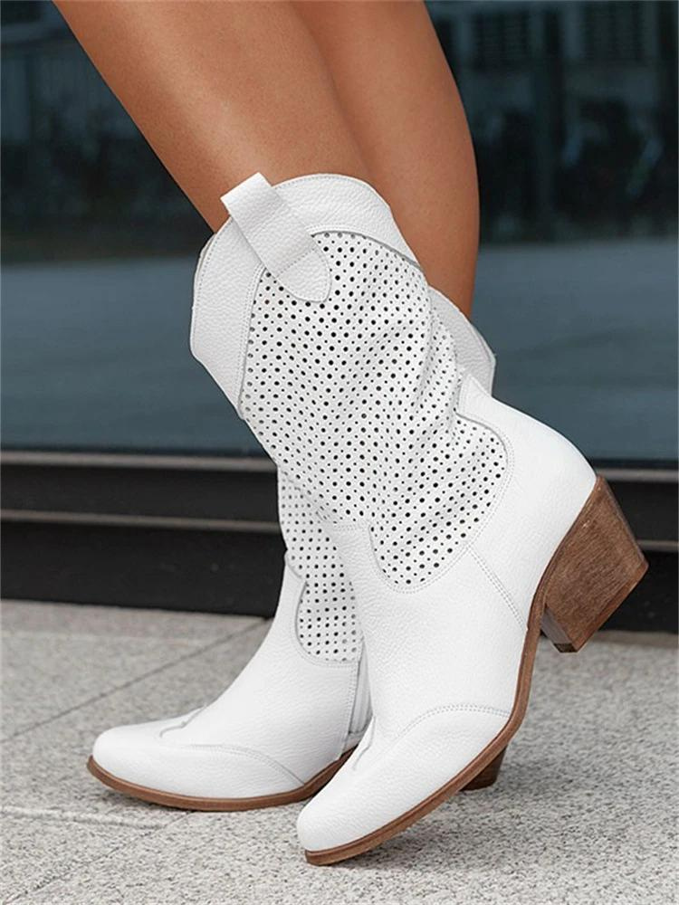 Kateleen -  Atmungsaktive Cowboy Stiefel