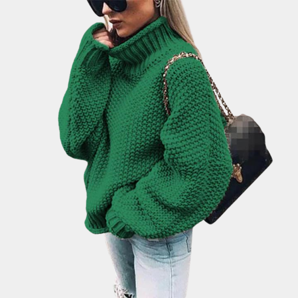 Rollkragen Pullover Damen Grobstrick | Warm & Lässig
