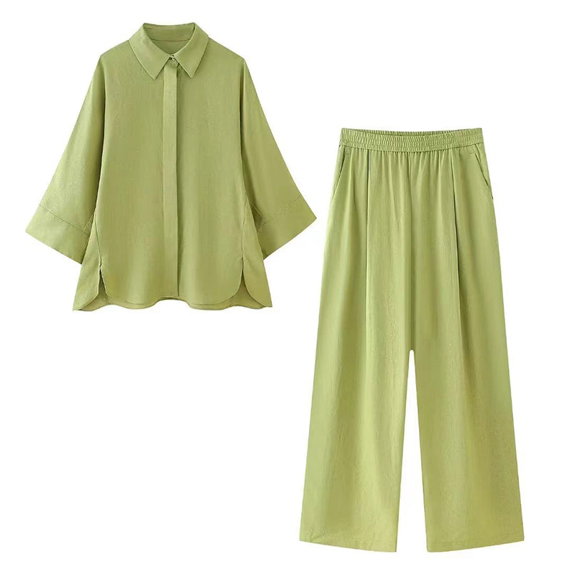 Amelie | Mühelose Casual Basic Hemd Set