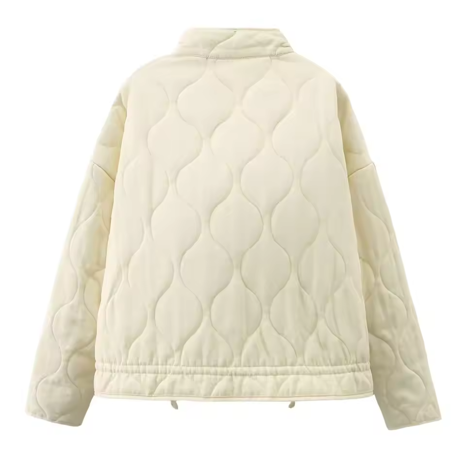 Kuschelige Winterjacke mit Taschendetails