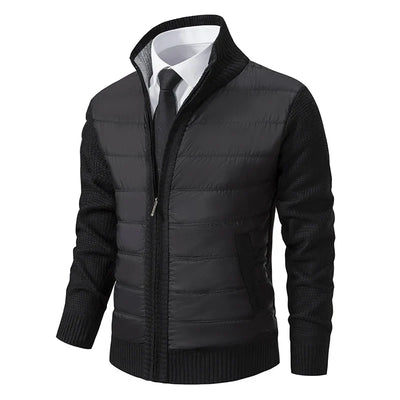 Herrenjacke mit Stehkragen und Fronttaschen