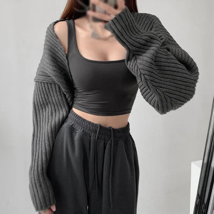 Edler Strick-Bolero – stylische Damen Strickjacke