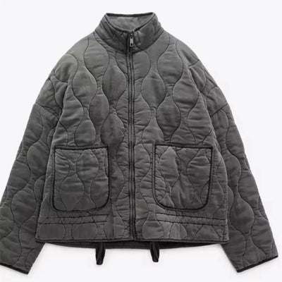 Kuschelige Winterjacke mit Taschendetails