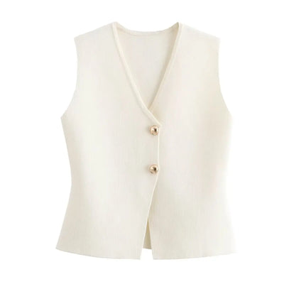 Via – Elegante Strick-Slim-Westen für Damen